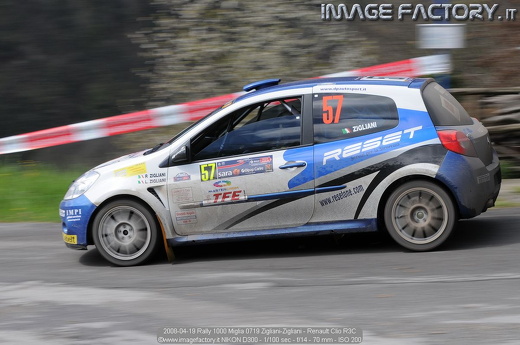 2008-04-19 Rally 1000 Miglia 0719 Zigliani-Zigliani - Renault Clio R3C